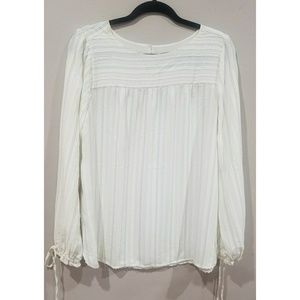 White and Black striped top